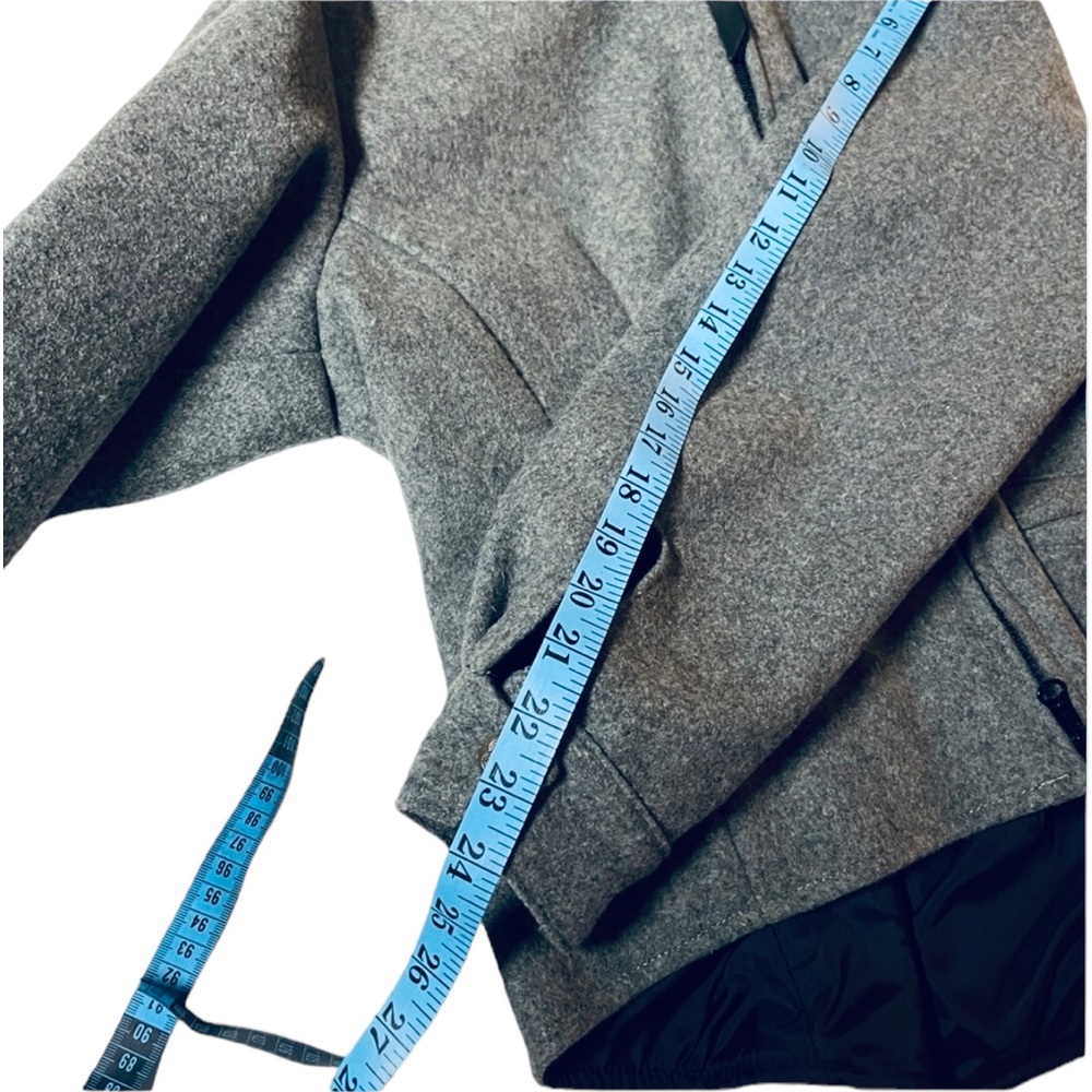 Schaefer Cassidy Gray Jacket Medium Wool Coat Hor… - image 6